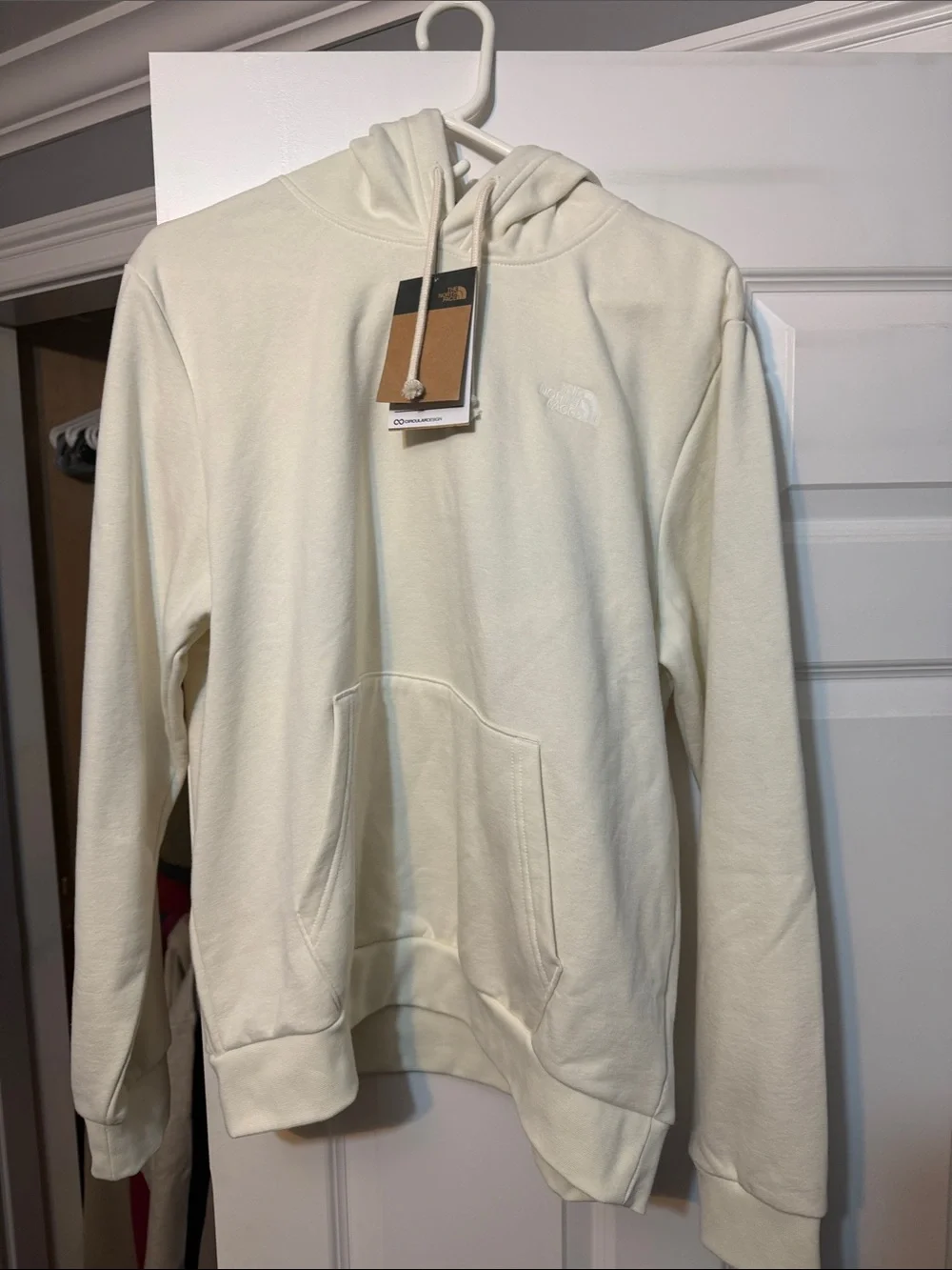 The North Face Off-White Hoodie with Embroidered Logo